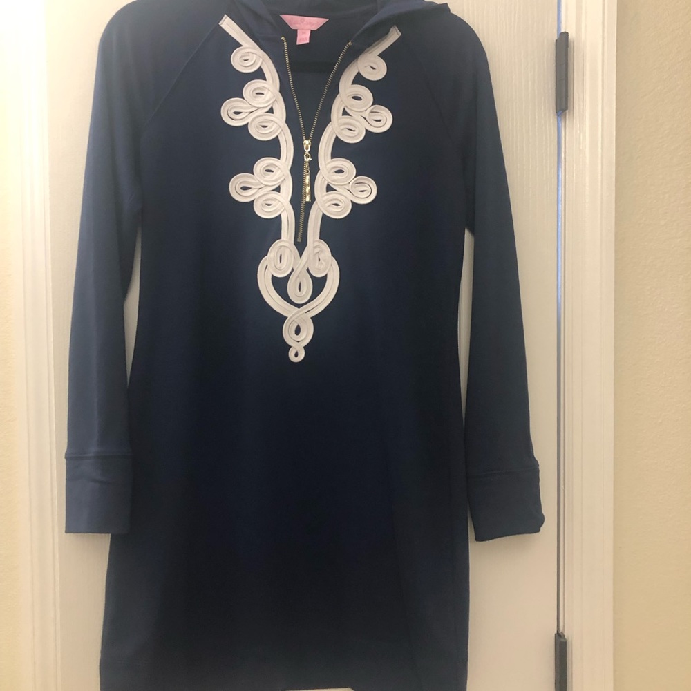 Lilly Pulitzer Navy and White Mini Dress